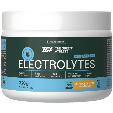 ELECTROLITOS SABOR NARANJA-LIMÓN 320G THE GREEN ATHLETE