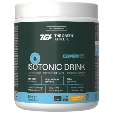 BEBIDA ISOTÓNICA SABOR NARANJA-LIMÓN 504G THE GREEN ATHLETE