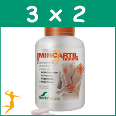 Pack 3x2 MINCARTIL REFORZADO 180 TABLETS SORIA NATURAL