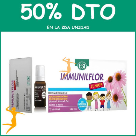 IMMUNILFLOR JUNIOR MINI DRINK 12 VIALES ESI OFERTA 2 UD