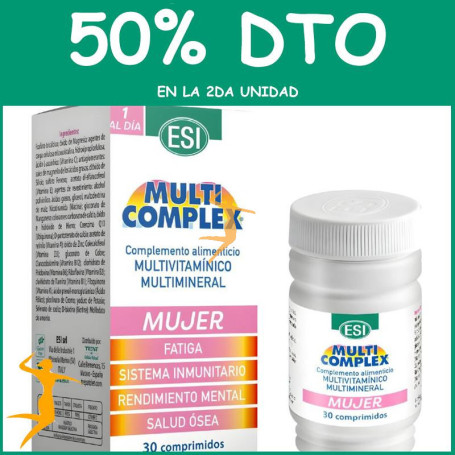MULTICOMPLEX MUJER 30 COMPRIMIDOS ESI OFERTA 2 UD