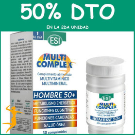 MULTICOMPLEX HOMBRE 50+ 30 COMPRIMIDOS ESI OFERTA 2 UD