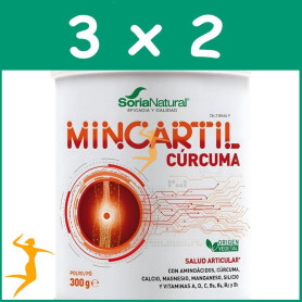 Pack 3x2 MINCARTIL REFORZADO POLVO 300GR SORIA NATURAL