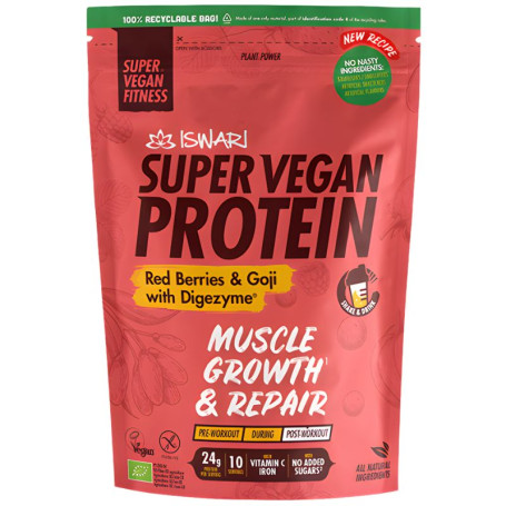 SVF SUPER VEGAN PROTEIN FRUTOS ROJOS Y GOJI 400G ISWARI