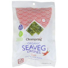 SNACK ALGA NORI TOSTADA CON CHILI BIO MULTIPACK 5X4G CLEARSPRING