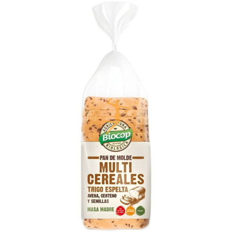 PAN MOLDE DE ESPELTA MULTICEREALES 400Gr. BIOCOP