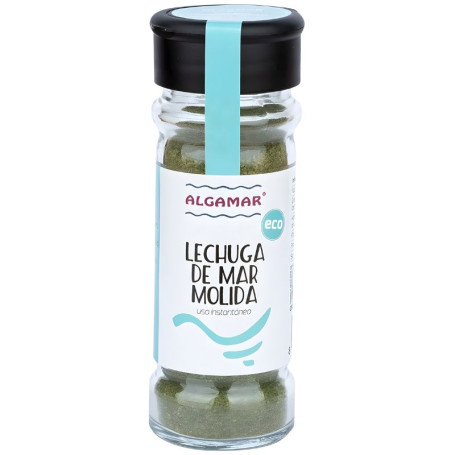 ALGA LECHUGA DE MAR MOLIDA TARRO DE VIDRIO ESPECIERO 30G ALGAMAR