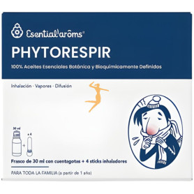 PHYTORESPIR 30Ml. + 4 STICKS INHALADORES ESENTIAL AROMS