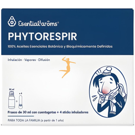 PHYTORESPIR 30Ml. + 4 STICKS INHALADORES ESENTIAL AROMS