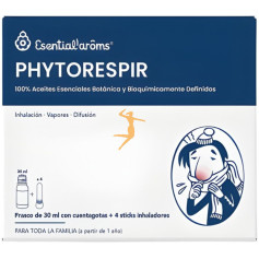 PHYTORESPIR 30Ml. + 4 STICKS INHALADORES ESENTIAL AROMS