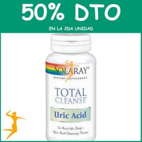 TOTAL CLEANSE URIC ACID 60 CÁPSULAS SOLARAY Segunda unidad al 50%