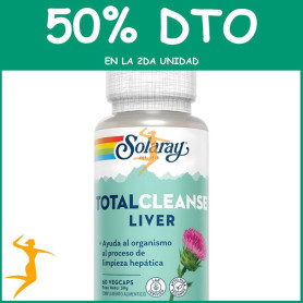 TOTAL CLEANSE LIVER 60 CÁPSULAS SOLARAY Segunda unidad al 50%