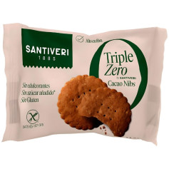 GALLETAS NIBS DE CACAO TRIPLE ZERO 3 UNIDADES SANTIVERI