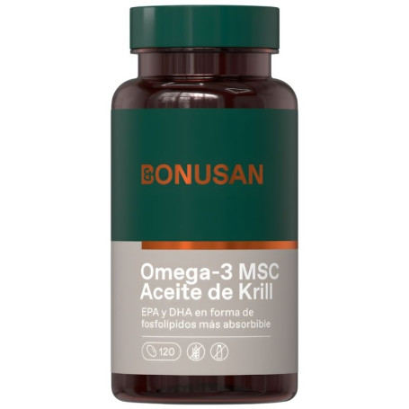 OMEGA-3 MSC ACEITE DE KRILL 120 PERLAS BONUSAN