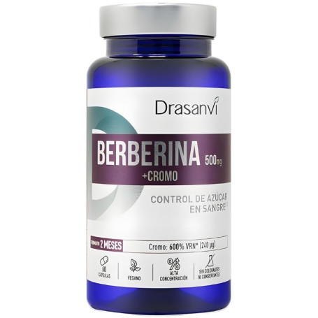 BERBERINA + CROMO 60 CÁPSULAS DRASANVI