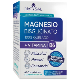 MAGNESIO BISGLICINATO CON B6 180 COMPRIMIDOS NATYSAL