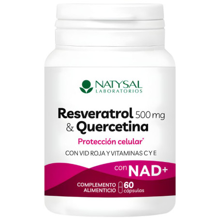 RESVERATROL Y QUERCITINA CON NAD+ 60 CAPSULAS NATYSAL