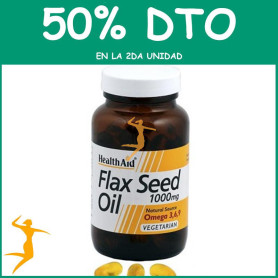 ACEITE DE LINAZA 1000Mg. HEALTH AID OFERTA 2 UD