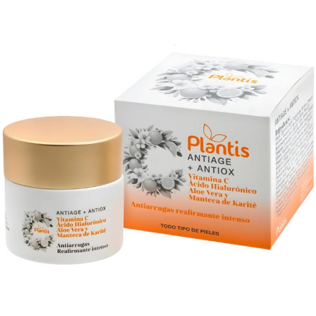 CREMA FACIAL ANTIEDAD+ANTIOXIDANTE CON VIT.C 50ML PLANTIS