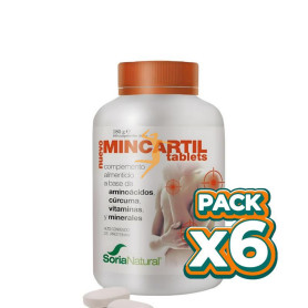Pack 6x MINCARTIL REFORZADO 180 TABLETS SORIA NATURAL