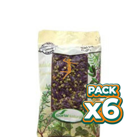 Pack 6x MALVA FLOR BOLSA SORIA NATURAL