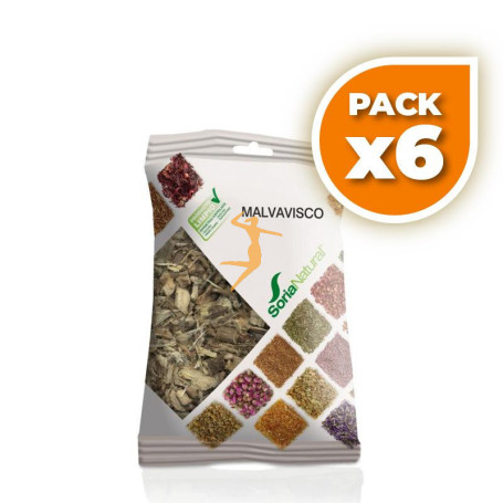 Pack 6x MALVAVISCO RAIZ BOLSA 75Gr. SORIA NATURAL