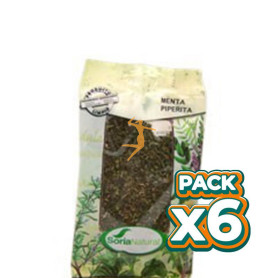 Pack 6x MENTA PIPERITA BOLSA SORIA NATURAL