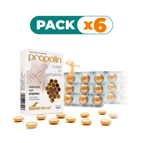 Pack 6x PROPOLIN 48 COMPRIMIDOS SORIA NATURAL