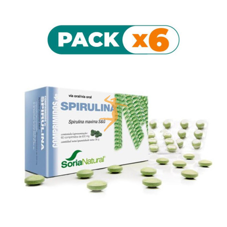 Pack 6x SPIRULINA COMPRIMIDOS SORIA NATURAL