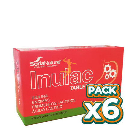 Pack 6x INULAC TABLETAS SORIA NATURAL