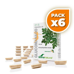 Pack 6x CÁPSULAS 21-S GLUCOMANANO SORIA NATURAL