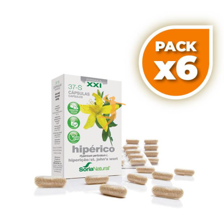 Pack 6x HIPERICO 37-S FORMULA XXI SORIA NATURAL