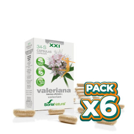 Pack 6x VALERIANA 34-S 30 CÁPSULAS SORIA NATURAL