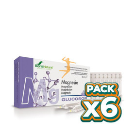 Pack 6x GLUCOSOR MAGNESIO 28 VIALES SORIA NATURAL
