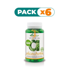 Pack 6x VERDE DE ALCACHOFA BIO 80 CÁPSULAS SORIA NATURAL