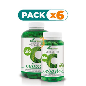 Pack 6x VERDE DE CEBADA BIO 240 CÁPSULAS SORIA NATURAL