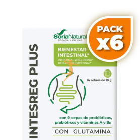 Pack 6x INTESREG PLUS 14 SOBRES SORIA NATURAL