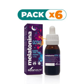 Pack 6x MELATONINA GOTAS 50 ML SORIA NATURAL