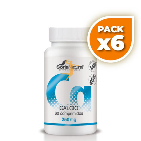 Pack 6x CALCIO 1700 mgrs. x 60 LIBERACION SOSTENIDA SORIA NATURAL