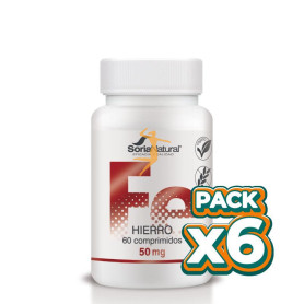 Pack 6x HIERRO 1000 mgrs. x 60 LIBERACION SOSTENIDA SORIA NATURAL
