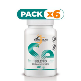 Pack 6x SELENIO 250 mgrs. x 200 LIBERACION SOSTENIDA SORIA NATURAL