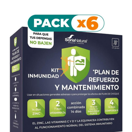 Pack 6x KIT INMUNIDAD PLAN DE REFUERZO Y MANTENIMIENTO SORIA NATURAL
