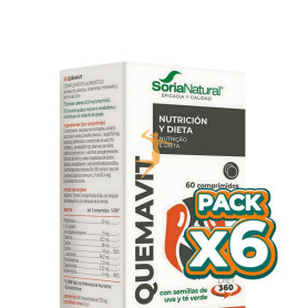 Pack 6x QUEMAVIT 60 COMPRIMIDOS SORIA NATURAL