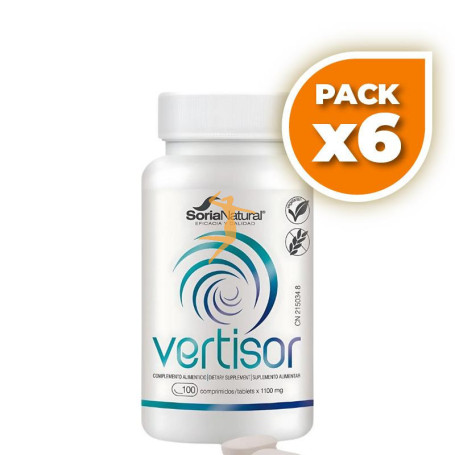 Pack 6x VERTISOR 100 COMPRIMIDOS SORIA NATURAL