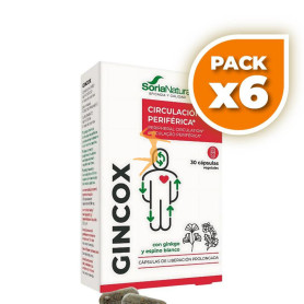 Pack 6x GINCOX 30 CÁPSULAS SORIA NATURAL