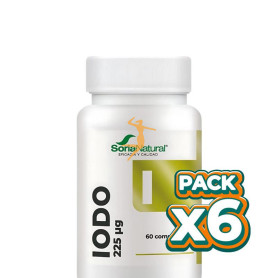 Pack 6x IODO LIBERACIÓN SOSTENIDA 60 COMPRIMIDOS SORIA NATURAL