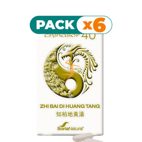 Pack 6x CHINASOR 40 ZHI BAI DI HUANG TANG 30 COMPRIMIDOS SORIA NATURAL