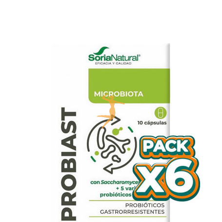 Pack 6x PROBIAST 10 CÁPSULAS SORIA NATURAL