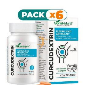 Pack 6x CURCUDEXTRIN 30 COMPRIMIDOS SORIA NATURAL