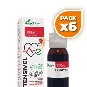 Pack 6x COMPOSOR 9 TENSIVEL 50ML SORIA NATURAL